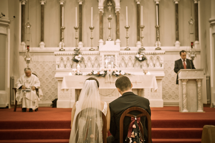 church wedding bride and groom at altar bride and groom at altar wedding ceremony  church